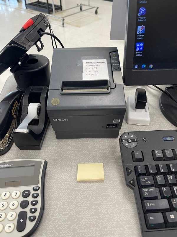 HP Computer, w/Ingenico, scanner, receipt printer, label printer & cash drawer gallery