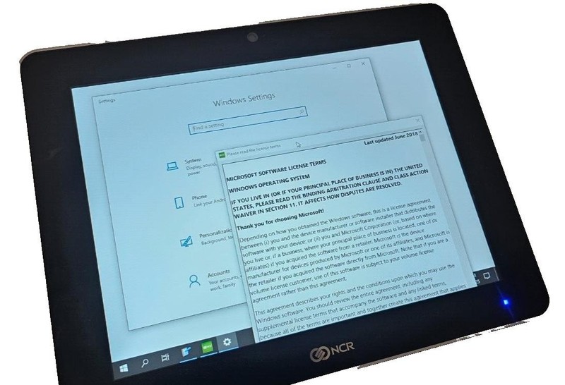 New NCR XR7 Plus 15" POS Touchscreen Terminal, i3-6100TE 8GB/120GB SSD, W10 gallery