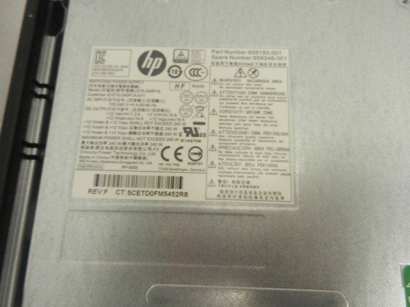 HP RP5 Retail System 5810 CORE i5-4570s @ 2.9Ghz / 4GB / NO HDD - BOOTS TO BIOS gallery