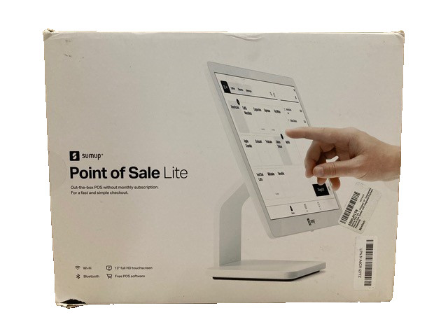 Sumup Point of Sale Lite, Bluetooth 13 in Full HD Touchscreen with Stand