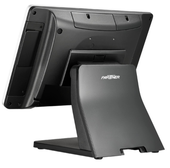 Partner E5-1-K Touch POS System, MSR, 15" Display (New) w/ MSR and Stand gallery