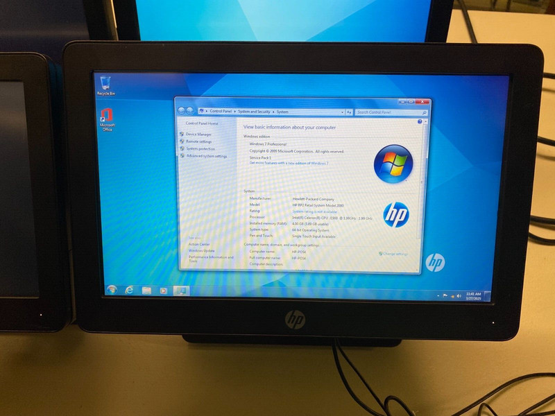 HP RP2 Retail System Model 2000 - J1900 1.99 GHZ - 4GB RAM - POS gallery