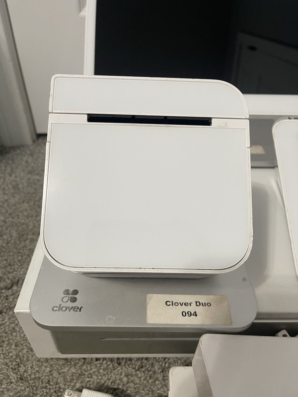 Clover Pro POS System Display S503, Printer P500, Cash Box, Card C503 LOCKED A gallery