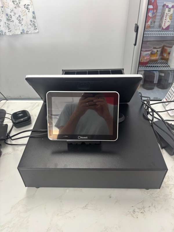 Toast Flex TT200 POS Point of Sale System dual display Screen with Power Supply gallery