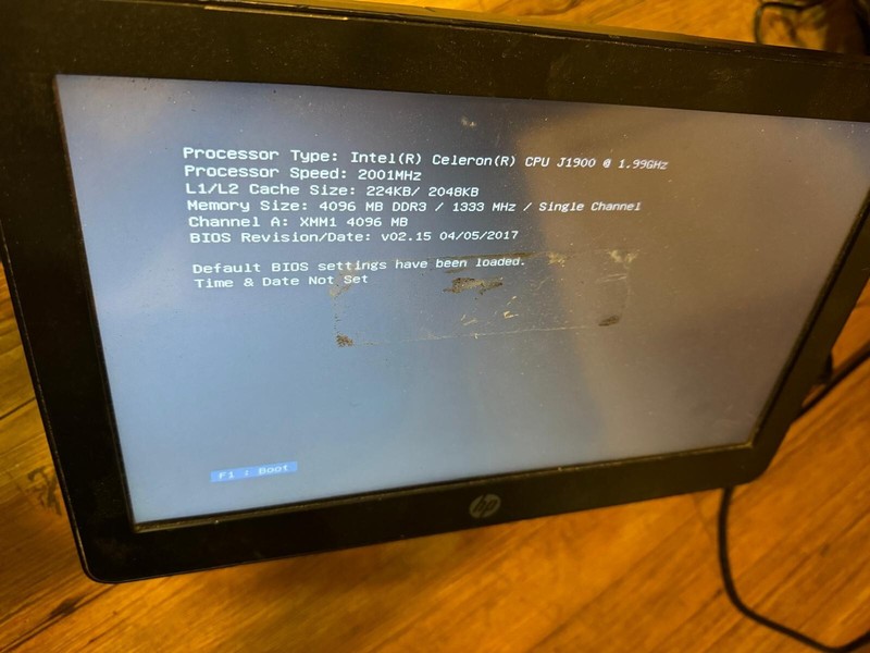 HP RP2 Retail System Model 2000 – J1900 1.99 GHZ – 4GB RAM