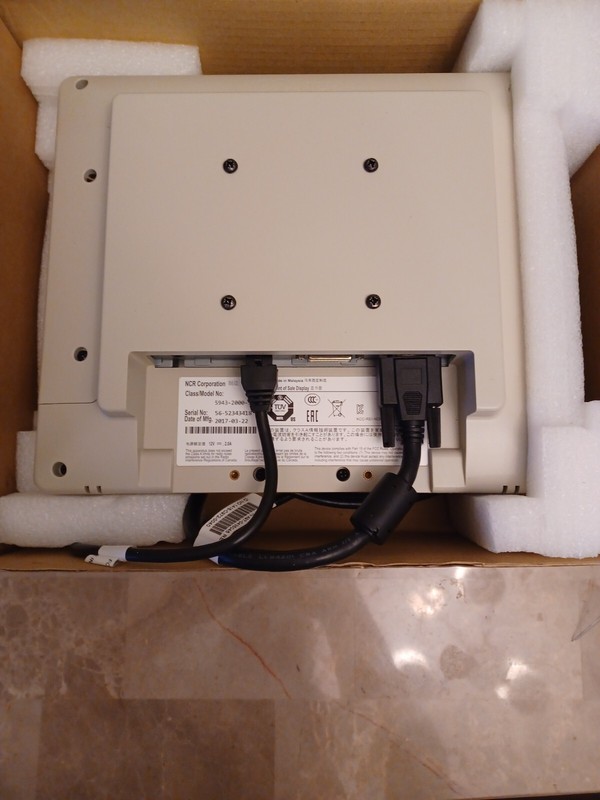 NCR REALPOS 12INCHES monitor retail display 5943-2000-9090 gallery