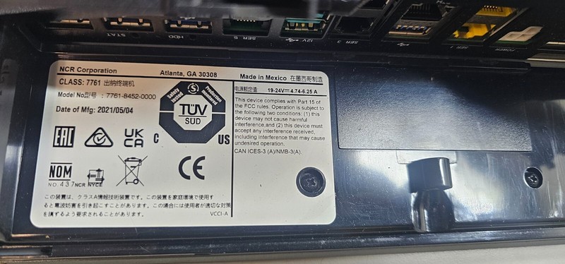 New NCR 7761 P1535 Touchscreen Terminal Display N3160 1.6Ghz, 8GB - No Stand/PSU gallery