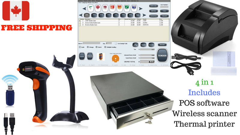 Low price Entry level POS Point of Sale System Combo Kit Retail Store Canada