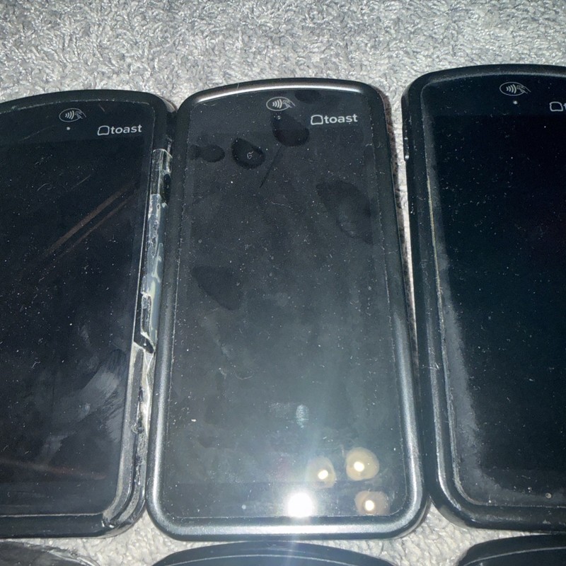 LOT Of 6 Toast Go 2 POS Handhelds With Extras Untested As Is See Description gallery