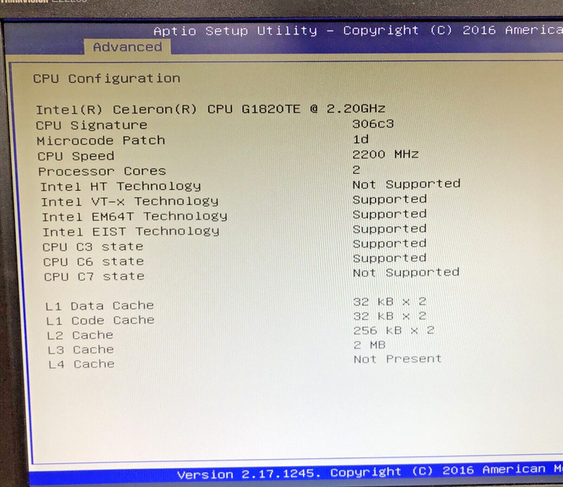 TCx700 Toshiba/IBM 4900-C46 Terminal, Celeron G1820TE @ 2.2GHZ, 8GB DDR3, 128GB gallery
