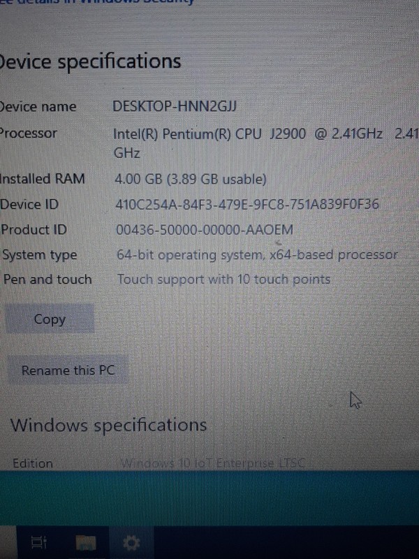 HP RP2 2030 POS Terminal J2900 2.41GHz 4GB 256GB SSD WIN10 IOT MSR free ship gallery