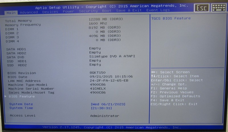 IBM Toshiba TCX700 Compact 12GB RAM Intel i3-4330 @3.50GHz POS System 4900-C86 gallery