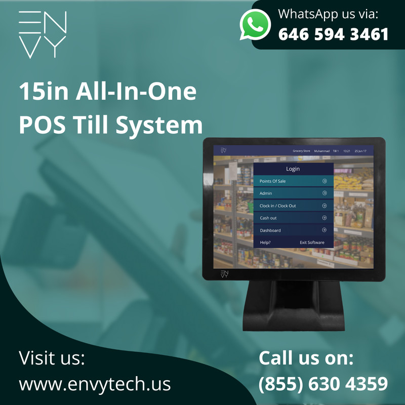 15" Touchscreen POS Cash Register Till System For Tattoo Studio gallery