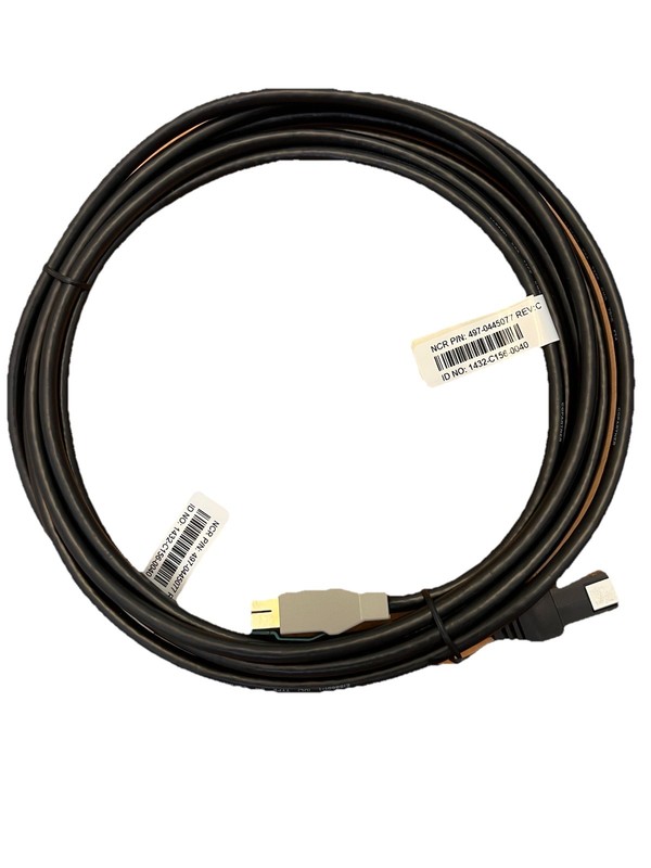 NCR USB Powered 12V to 2X4 Latch N-Lock Cable 497-0445077 for POS 1432-C156-0