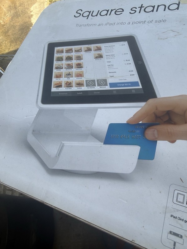 Square Retail POS System with Card Reader, Stand, and Power Adapter