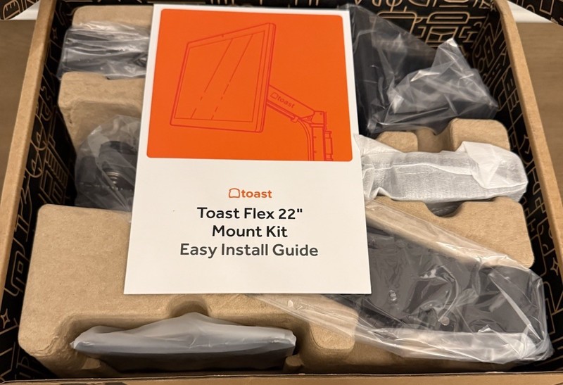 Official Toast Flex POS 22″ Wall / Counter / Pole Mount Kit New In Box TM100V