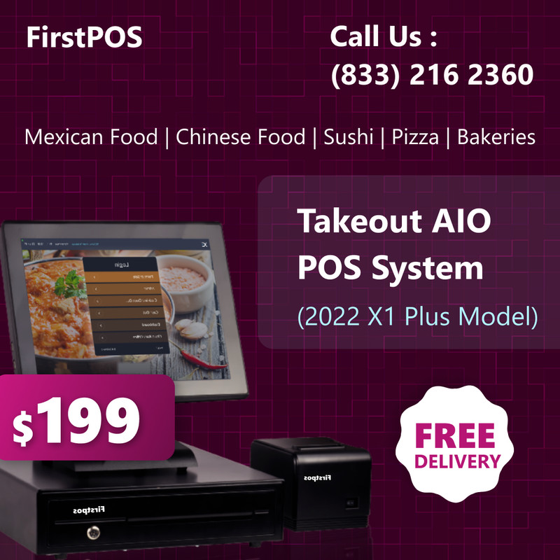 FirstPOS 15in Touch Screen POS Cash Register Till System gallery