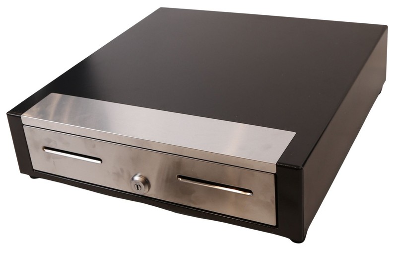 M-S Cash Drawer, Dual Media Slots, 2 keys, W/Cable (NEW) gallery