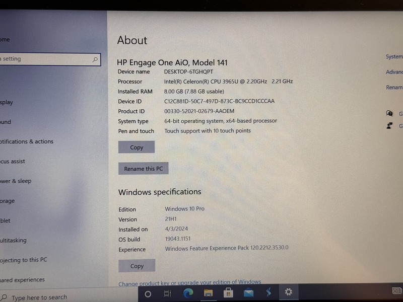 HP Engage One All-in-One System 141 Model TPC-1025-R - M49 gallery