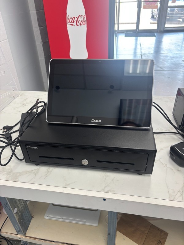 Toast Flex TT200 POS Point of Sale System dual display Screen with Power Supply gallery