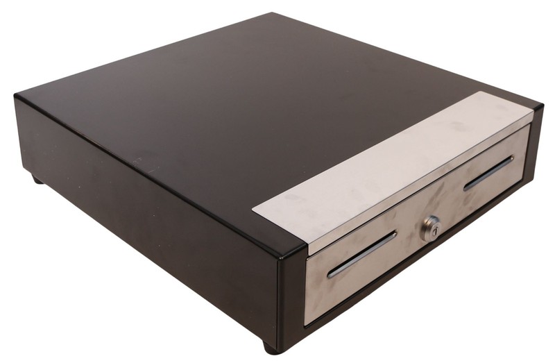 M-S Cash Drawer, Dual Media Slots, 2 keys, W/Cable (NEW) gallery