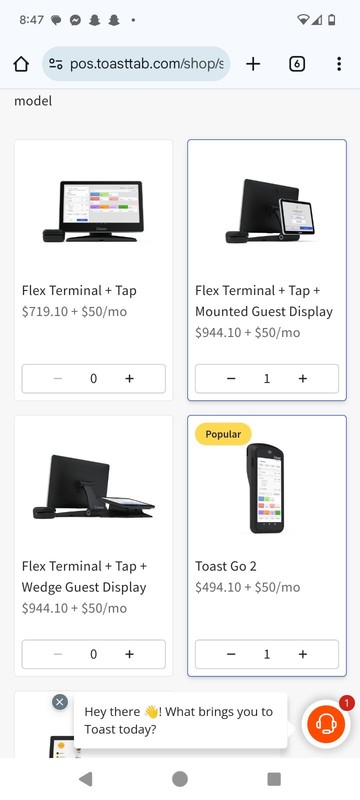 New Toast POS System W/ Hand Held gallery