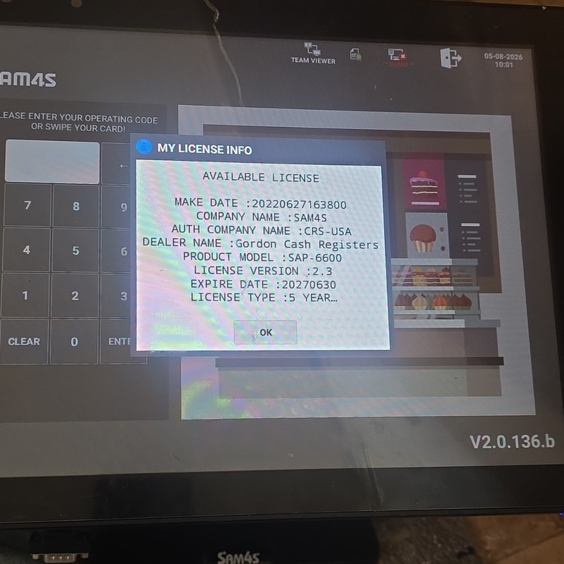 SAM4S SAP-6600II-100 Retail POS System Android Terminal Model SAP-6600II-100 gallery