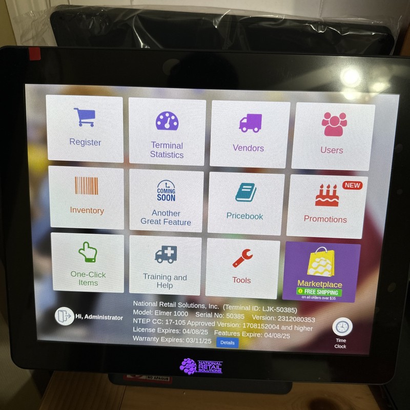 NRS POS Register For Retail And Convenience Store