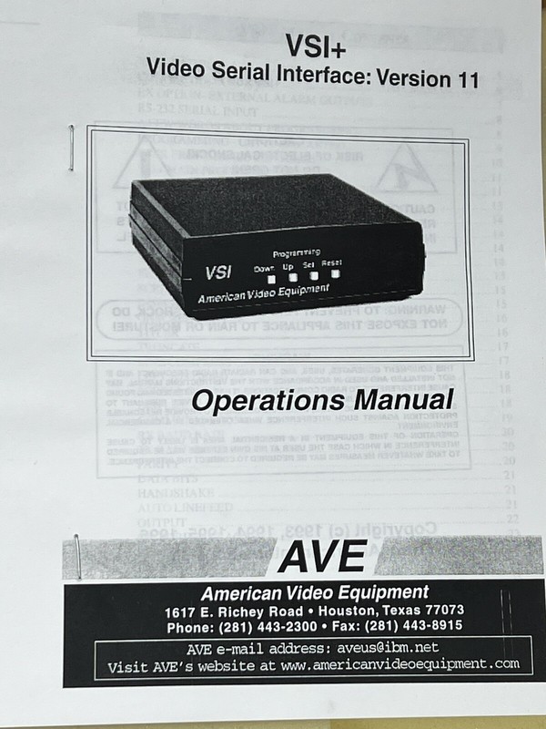 Untested AVE VSI+ SRAM Cash Register. No Power Adapter gallery