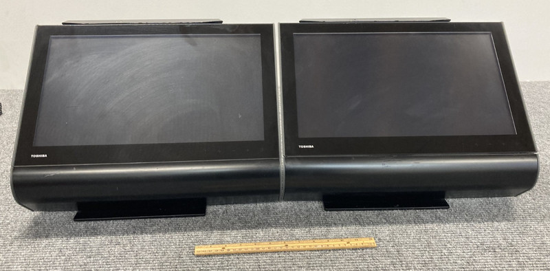 Lot of 2 Toshiba 6140-E10 TCxWave POS Terminals (Units Only)