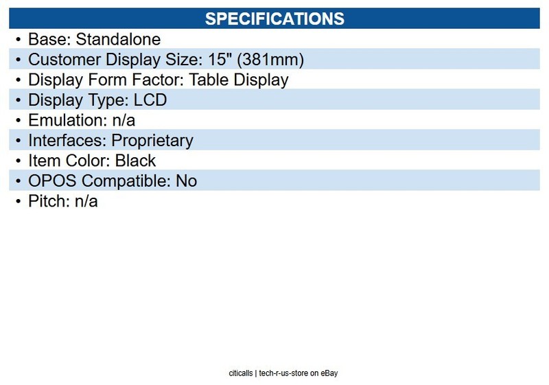 NCR P-5915-DISP-PCAP-NC 15inch PCAP Touch Display, Anti-Glare, black, lead unit gallery