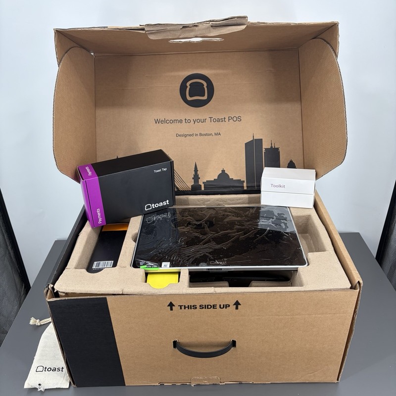 Toast Flex TT203 POS Point Of Sale System W/ Toast Tap, Toolkit And Toast Router