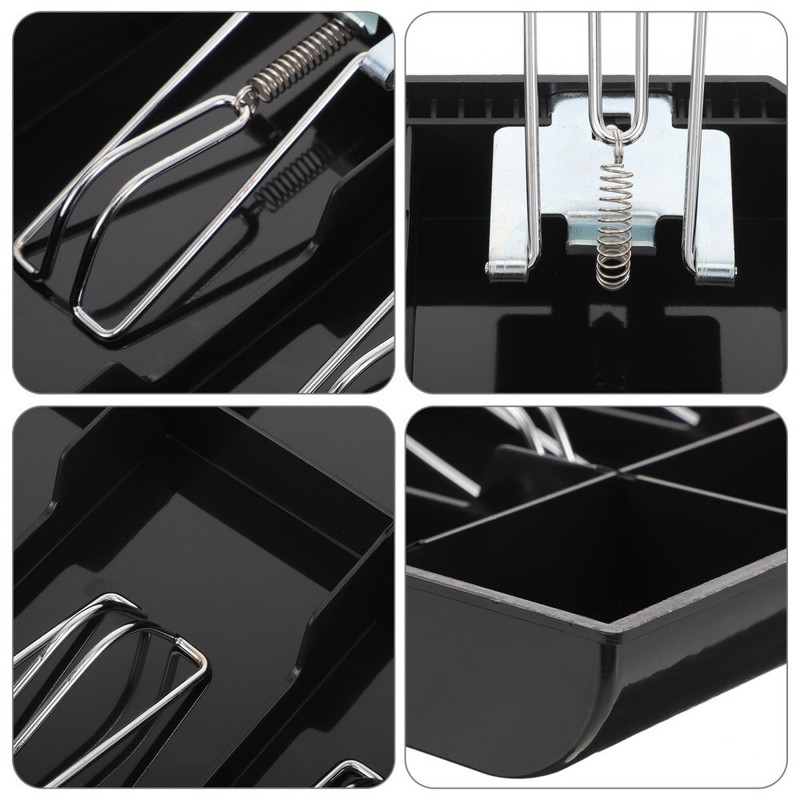 1PC Metal Cash Register Drawer Insert Tray Money Storage under Counter Black gallery