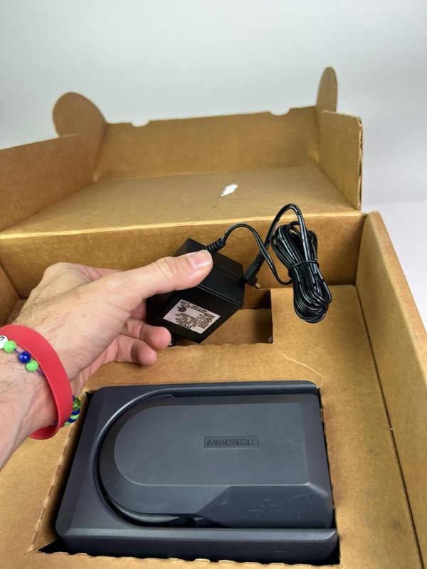 Magtek MICR MINI RS232 XT/PS2 Check Reader W AC Adapter P/N 22522003 - Dark Grey gallery