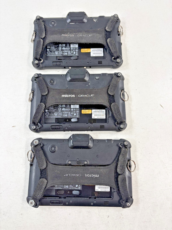 Lot of 15 Micros Oracle DT317CR Mobile POS Ruggedized Tablet With 2 Docks gallery
