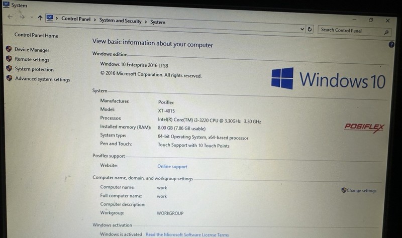 💰Posiflex Pos Windows 10/ 2 Screens W/Charging Base ~ Fast Shipping~ gallery