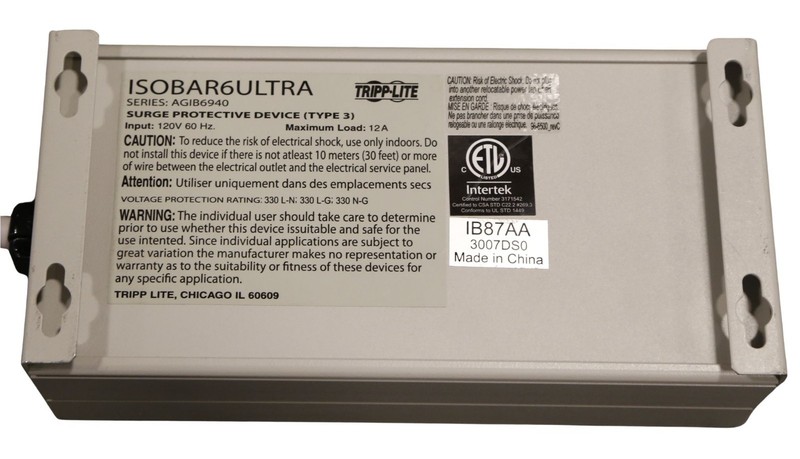 Tripp-Lite ISOBAR6ULTRA 6 Outlet Isobar Premium Surge Protector gallery