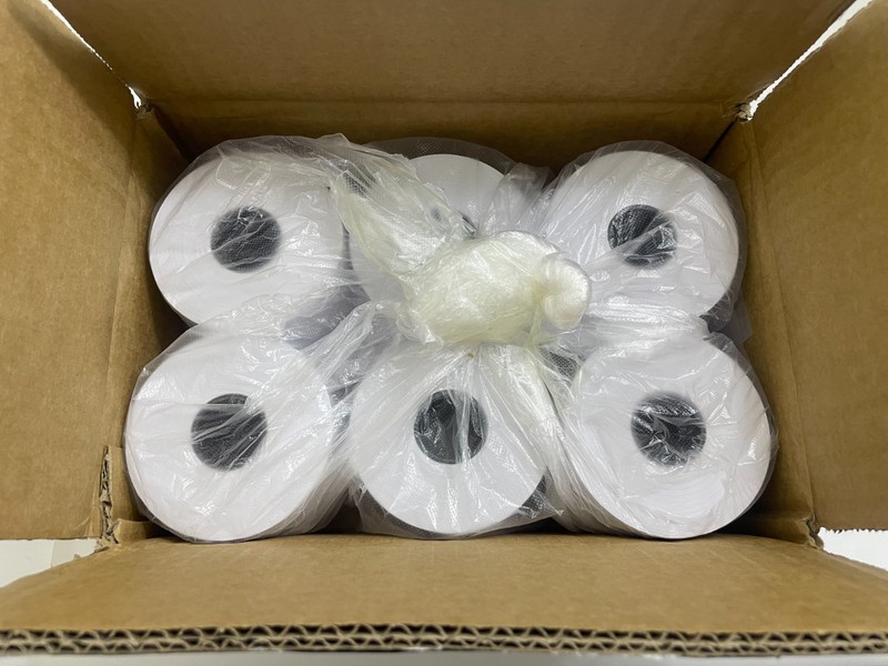 Maqra Paper Direct Thermal Linerless Labels Box of 6, 3 1/8 x 170" gallery