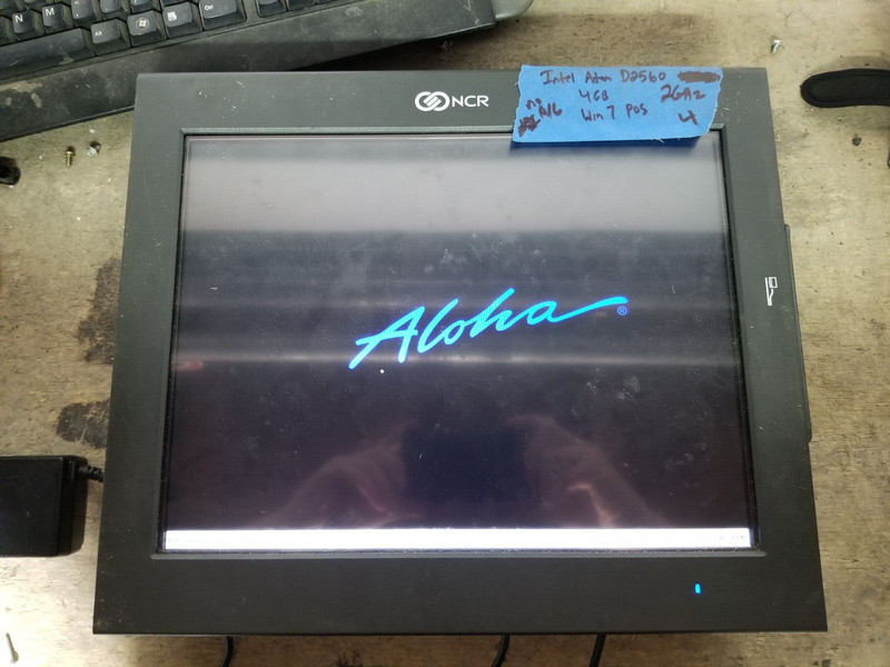 NCR 7754 POS Touchscreen Terminal Windows 7 Intel Atom D2560 2.0GHz 4GB READ