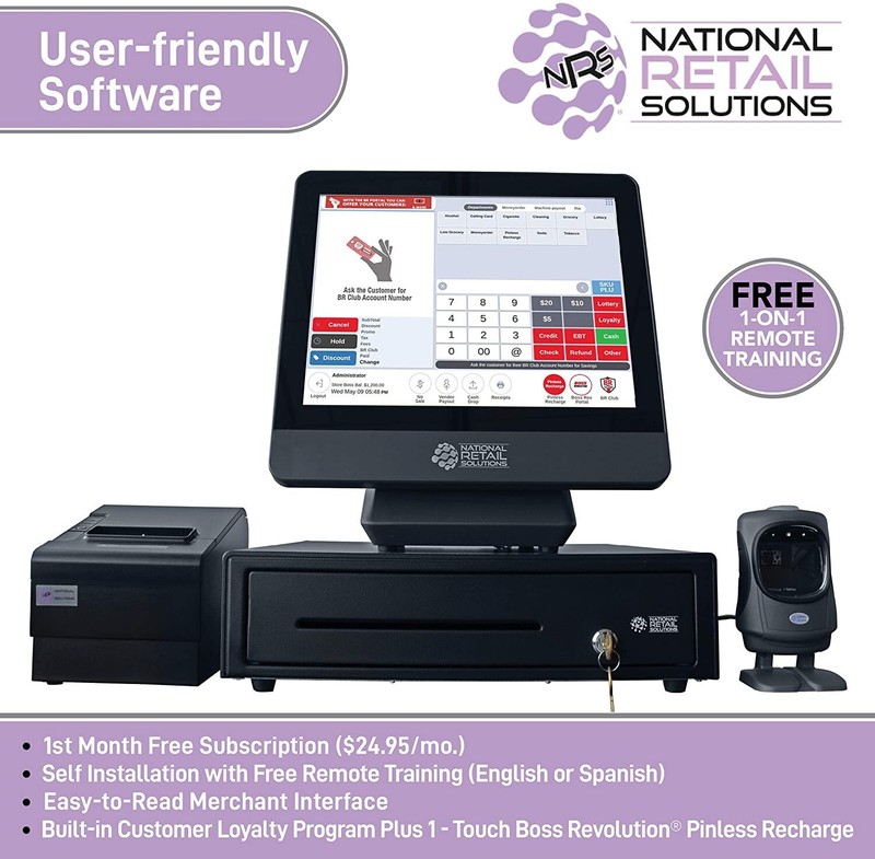 NRS Cash Register POS System -Requires NRSPAY Merchant Account Prior to Shipping gallery