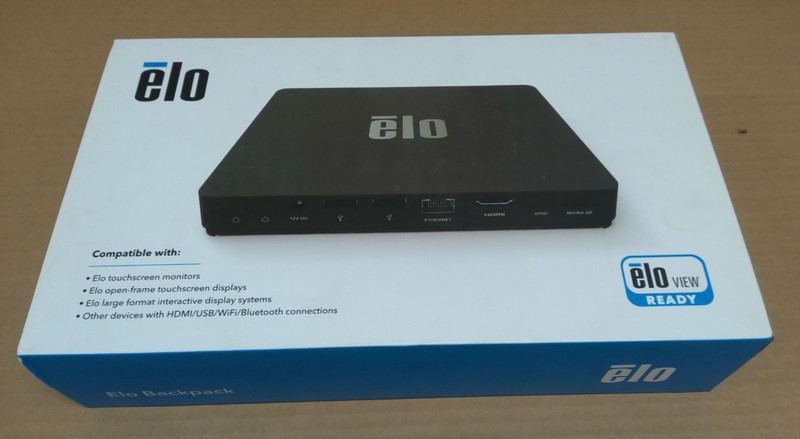 Elo Backpack E901355 EloView Engine Mini PC POS Player HDMI USB LAN w/ Power