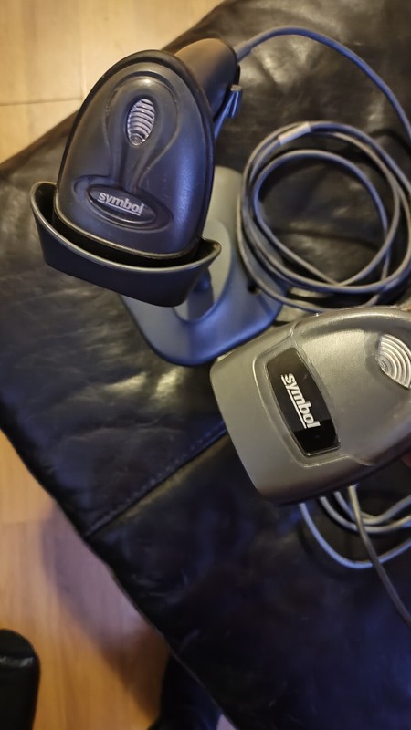 Symbol LS2208 And DS4308 Bar Code Scanner With Stand
