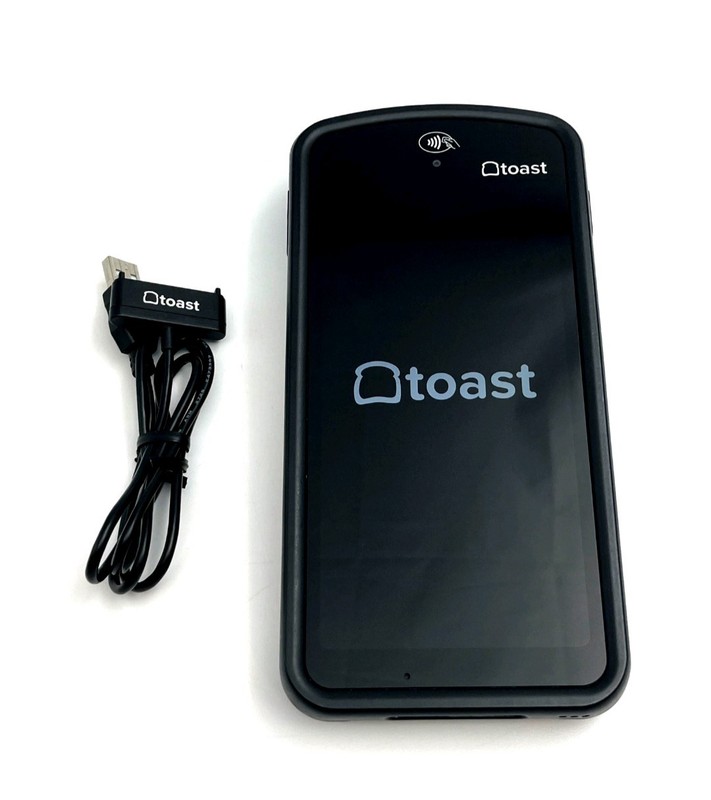 Toast Go 2 Handheld Black POS Point of Sale TG200 with Charger