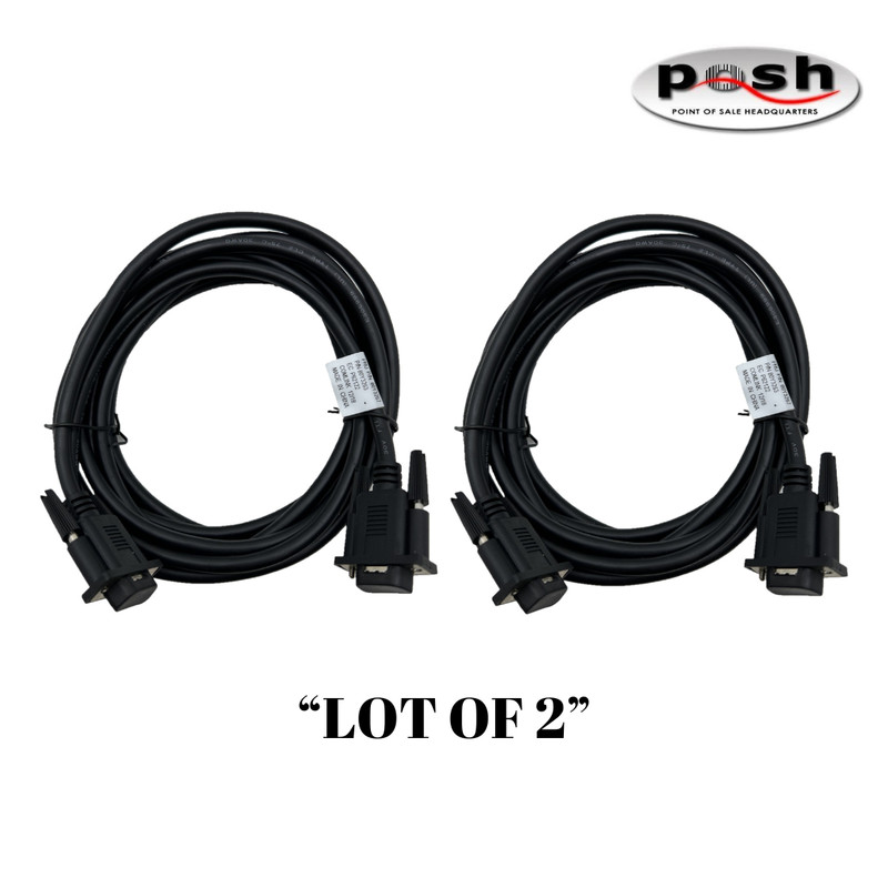 «Lot of 2» IBM Toshiba Monitor VGA Cable Display Port 3.8M Black P/N: 80Y3267