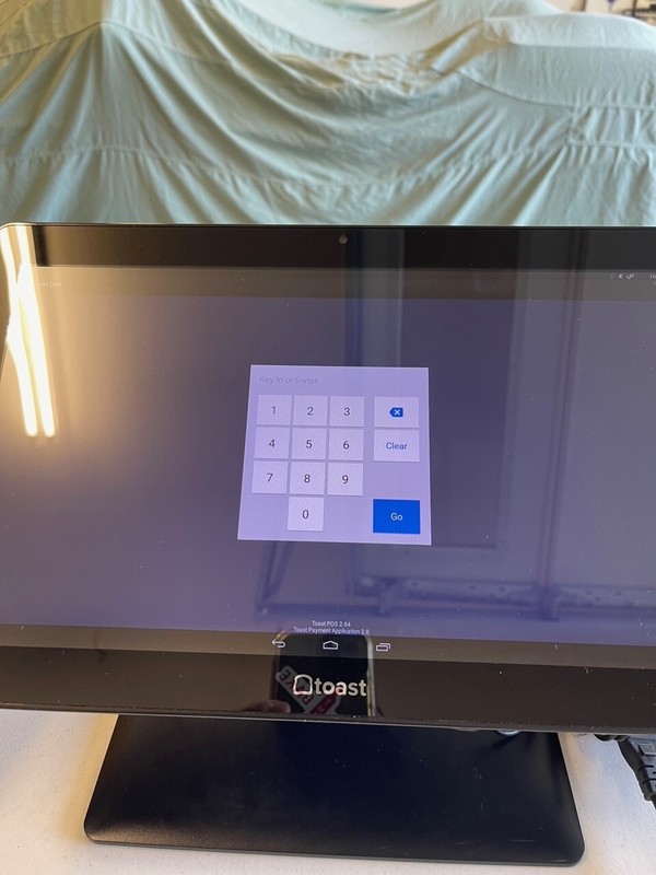 Toast Flex TT200 POS Point of Sale System Touch Screen w Credit Card Swiper gallery