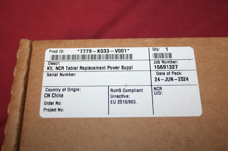 Lot of 4 NCR 7779-K033 NCR Tablet Power Adapter-See Photos gallery