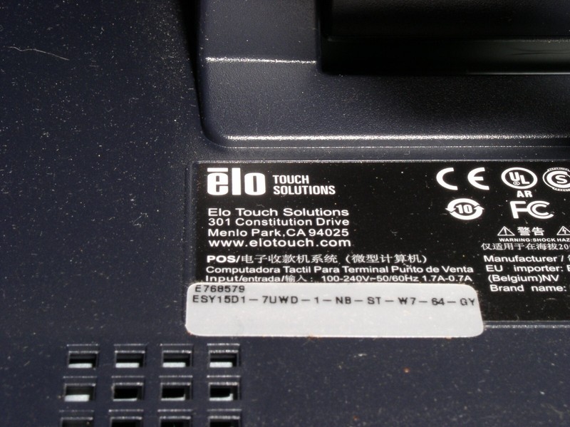 ELO ESY15D1 All-in-One TouchScreen Computer - Installed QuickBooks POS v9.0 gallery