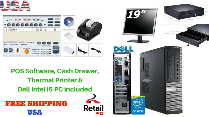 Low price Full POS all-in-one Point of Sale System Combo Kit Retail Store intel