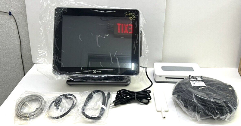 NCR i3 XR7 15» Touch Terminal w/Stand, Cisco V edge 100M Router & 100FT HDMI