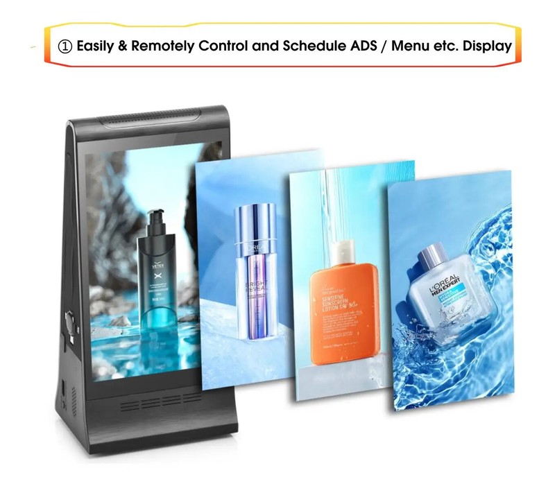 Hot Sale WIFI and Cloud Server Function 7 Inch Digital Signage Table Talker gallery